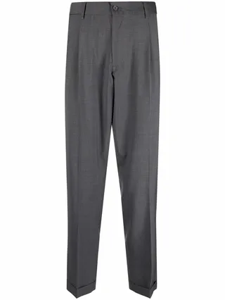 Straight-Leg Tailored Trousers