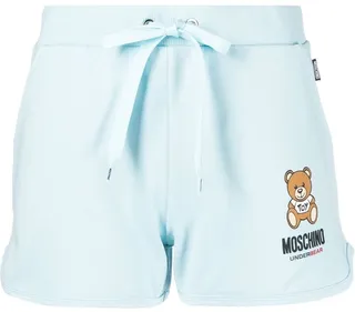 Logo-Print Cotton Shorts