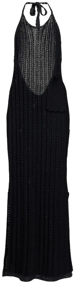 Ribbed-knit midi dress
