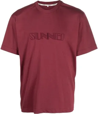 embroidered-logo detail T-shirt