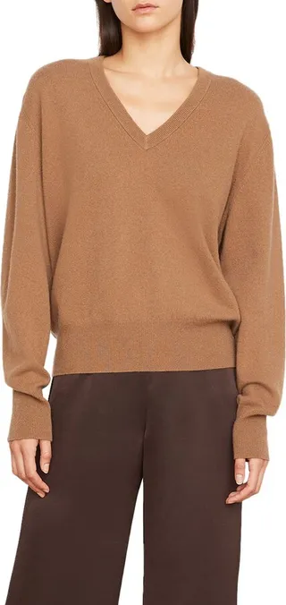 V-Neck Wool & Cashmere Blend Sweater