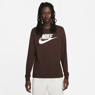 Men's Nike Sportswear Long-Sleeve T-Shirt in Brown