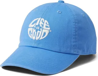 Life is Good Daisy Circle Psychedelic Chill Cap (Cornflower Blue) Caps