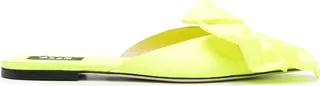 Bow Pointed-Toe Flip Flops