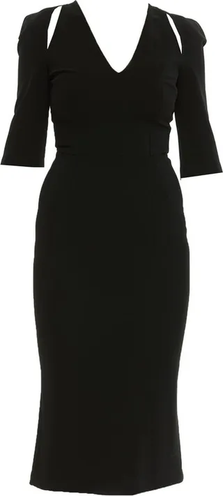 Dolce & Gabbana Cut-Out Jersey Midi Dress