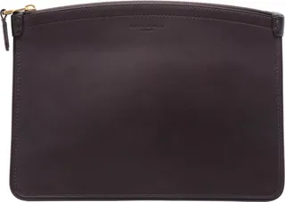 Dunhill Burgundy Leather Zip Folio