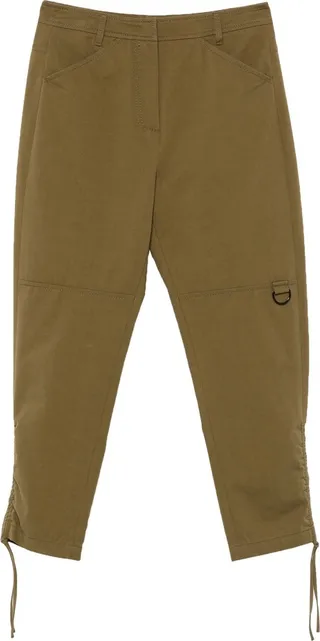 Cropped Pants Military Green