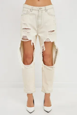 Women's Distressed Jeans