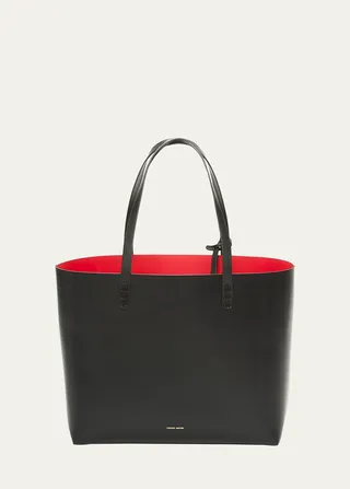 Large Vegetable-Tanned Leather Tote Bag