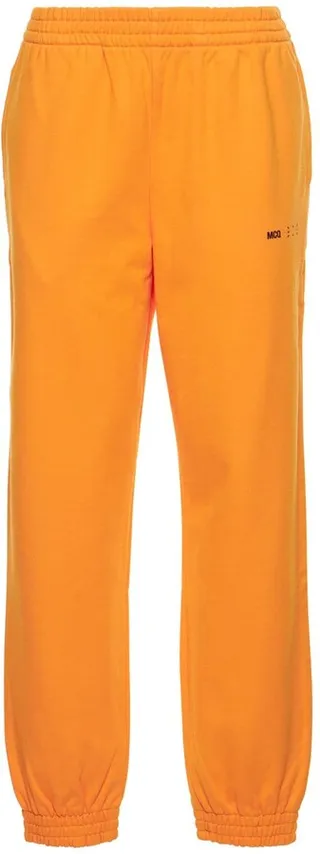 Cotton jersey logo sweatpants