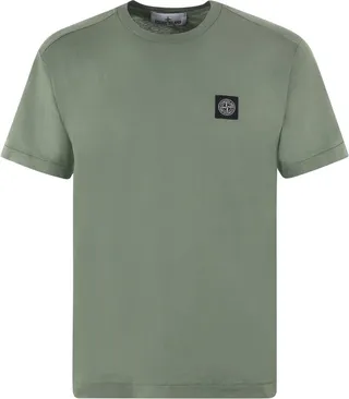 Stone Island Logo Patch Detail Crewneck T-Shirt