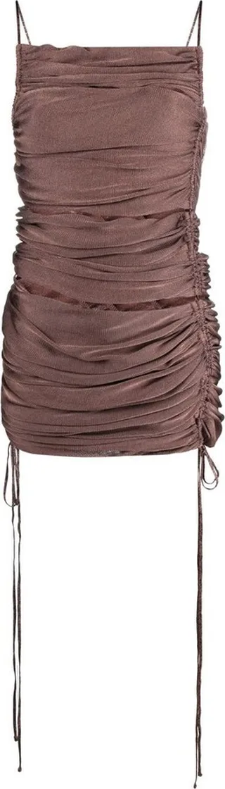 Appleskin cut-out dress