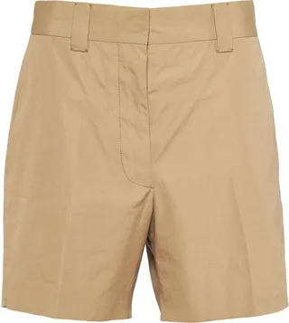 Embroidered-Logo Tailored Shorts