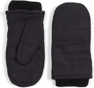 Vera Bradley Quilted Mitten Gloves (Black) Extreme Cold Weather Gloves