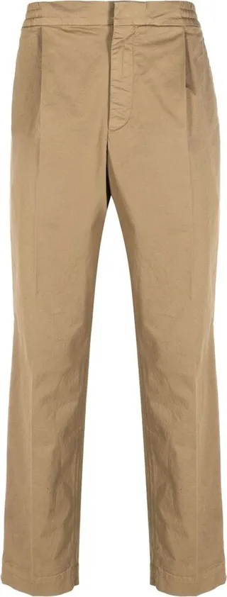Straight-Leg Cut Trousers