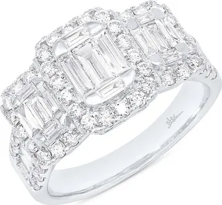 14K White Gold & 1.75 TCW Diamond Ring