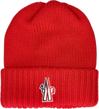 Wool tricot beanie hat
