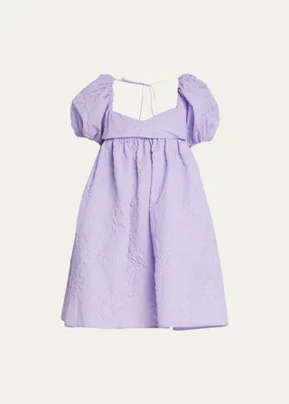 Susanna Matelasse Open-Back Dress