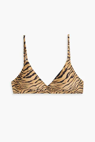 Luli tiger-print bikini top
