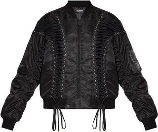 Lacing Bomber Jacket