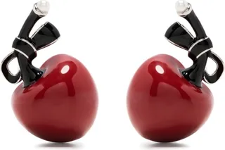 Cherry Silver Earrings