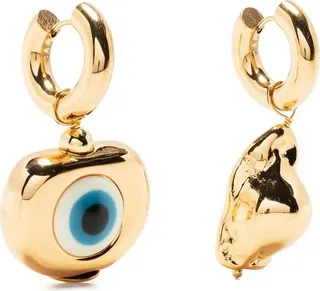 Evil Eye Baroque drop earrings