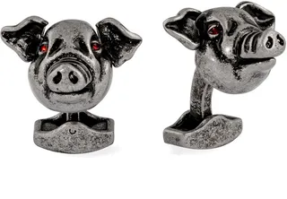 Mechanical Pig Cuff Links