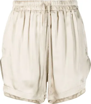 Drawstring Silk Shorts