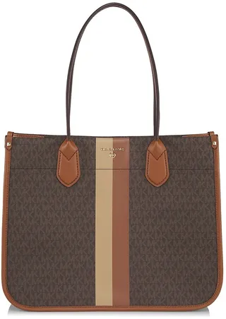 Heidi Monogram Coated Canvas Tote