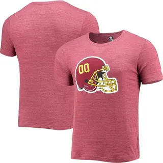 Men's New Era Burgundy Washington Football Team Alternative Logo Tri-Blend T-shirt
