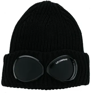 Goggle-Detail Knit Beanie