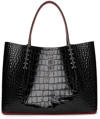 Christian Louboutin Black Small Cabarock Tote Bag