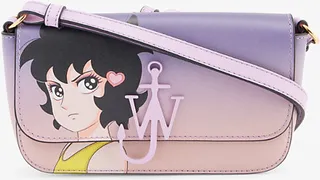 Womens Lilac x Run Hany Leather Cross-body bag