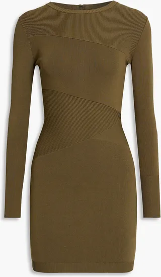 Sonja ribbed-knit mini dress