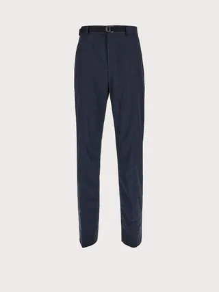 Ferragamo Men Drawstring trouser Blue