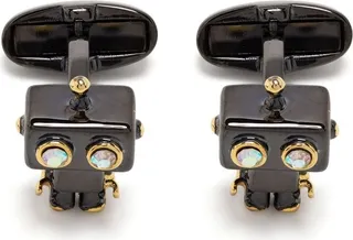 Robot-Detail Metallic Cufflinks