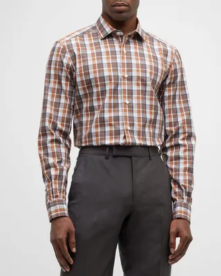 Men's Cotton Check Sport Shirt