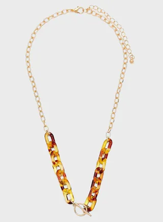 Tortoise Shell Choker Necklace