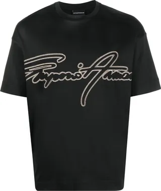 logo-embroidered short-sleeve T-shirt