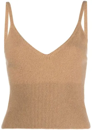 Ribbed-Knit Vest Top