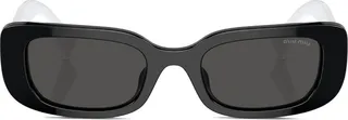 Logo-Print Rectangle-Frame Sunglasses