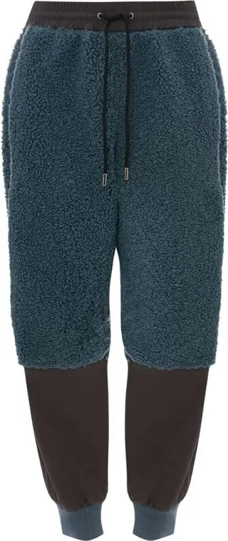 Jw Anderson Fleece Two-Tone Sweatpants