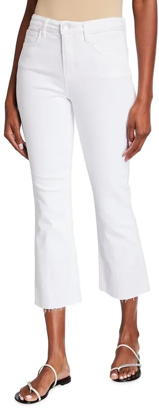 Kendra High-Rise Crop Flare Jeans