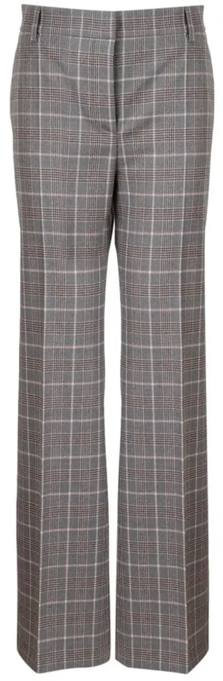 Alberta Ferretti Checked Pattern Straight-Leg Trousers
