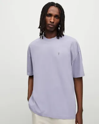 Harding Oversized Crew T-Shirt - Violet Purple