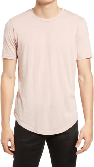 Tri-Blend Scallop Crew T-Shirt
