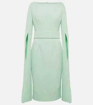 Crepe midi dress
