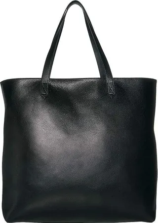 Madewell Zip Top Transport Tote (True Black) Tote Handbags