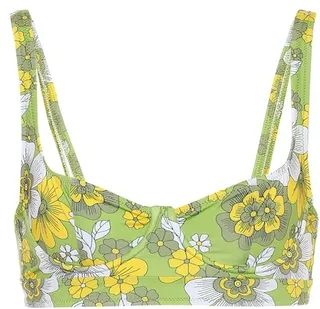 Floral bikini top