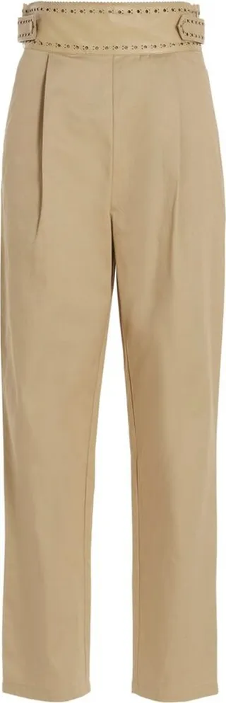 TWINSET Openwork Cropped Trousers